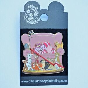 SOLD Disney Pin Cats On Couch Chair RARE Disneyland Aristocats Chesire Group